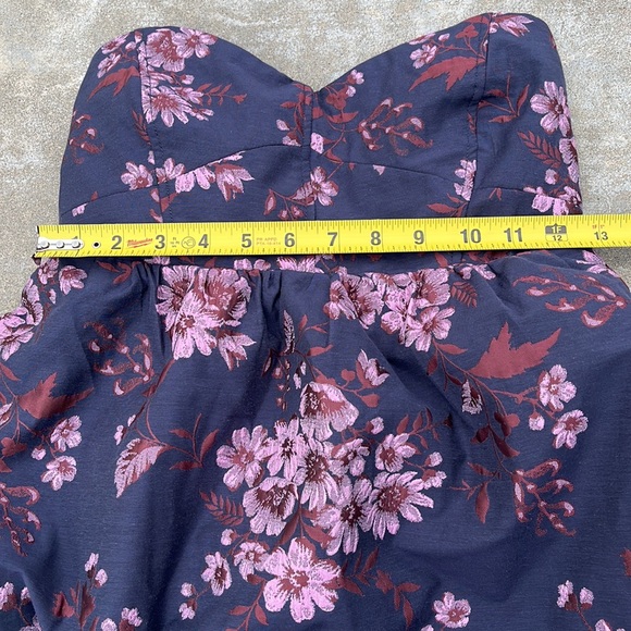 Free People Matilda Floral Mini Dress in Navy Combo - Picture 5 of 8